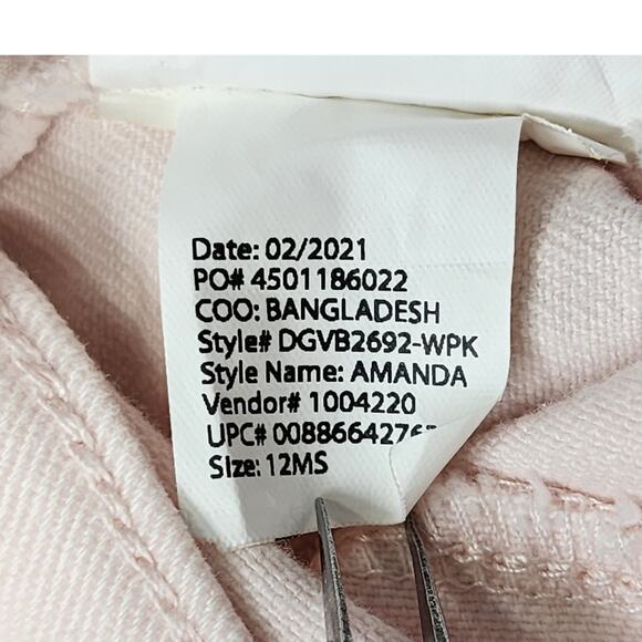 Gloria Vanderbilt Jeans Womens 12 SHORT Light Pink Amanda High Rise Tapered Slim - Picture 11 of 16